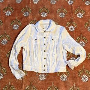 NotPerfectLinen Snap Collared Jacket size M/L